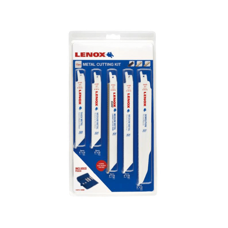 Kit de Hojas Sierra Reciprocating - 13 Piezas para Metal LENOX