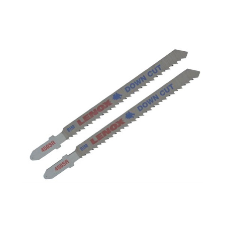 LENOX Bi-Metal Wood Cutting Jig Saw Blade 450SR 100X8X1,3 mm 10TPI Reverse Tooth Design - Pack of 2