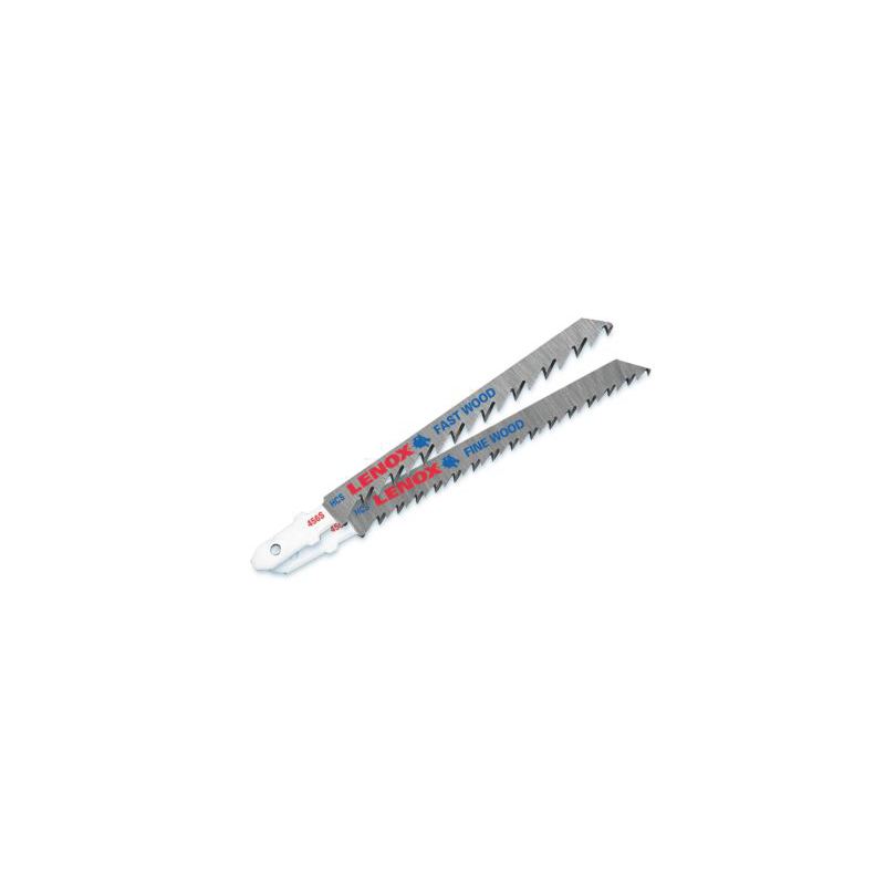LENOX Bi-Metal Wood Cutting Jig Saw Blade 456S 100X8X1,3 mm 6TPI - Pack of 2