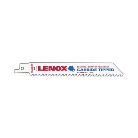 Lâminas de Serra Reciprocating com Ponta de Carbide 152X19X1.3 mm 6TPI Corte reto - Pack de 1 LENOX