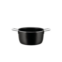 Tacho com Duas Pegas Ø20cm Preto - Pots&Pans