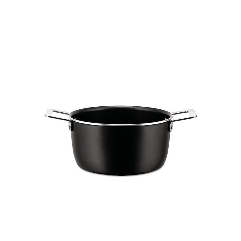 Tacho com Duas Pegas Ø20cm Preto - Pots&Pans