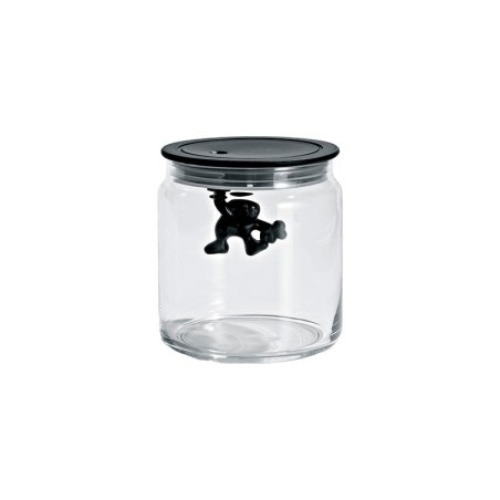 Frasco com Tampa Hermética Preto 700ml - Gianni a little man holding on tight