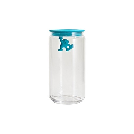 Frasco com Tampa Hermética Azul 1,4lt - Gianni a little man holding on tight