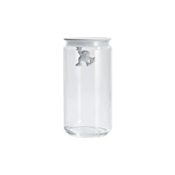 Frasco com Tampa Hermética Branco 1,4lt - Gianni a little man holding on tight