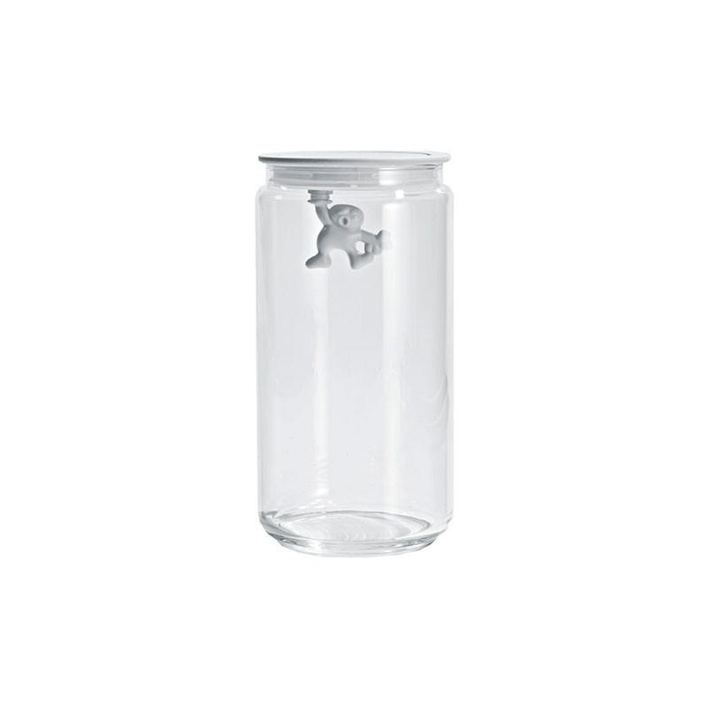 Kitchen Box with Hermetic Lid White 1,4lt - Gianni a little man holding on tight Kitchen Box with Hermetic Lid White 1,4lt - Gianni a little man holding on tight