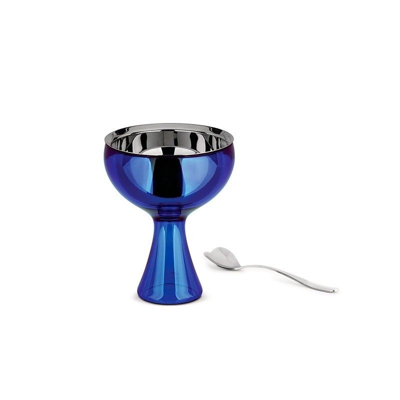 Taça para Gelado e Colher Azul - Big Love Taça para Gelado e Colher Azul - Big Love
