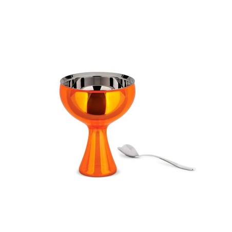 Ice Cream Bowl And Spoon Orange - Big Love