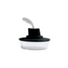Container with Small Spatula Black - Ship Shape