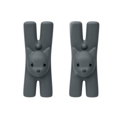 Set of 2 Magnetic Clips Black - Lampo