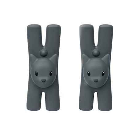 Set of 2 Magnetic Clips Black - Lampo