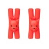 Set of 2 Magnetic Clips Red - Lampo