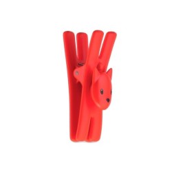 Set of 2 Magnetic Clips Red - Lampo