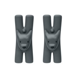 Set of 2 Magnetic Clips Black - Giampo