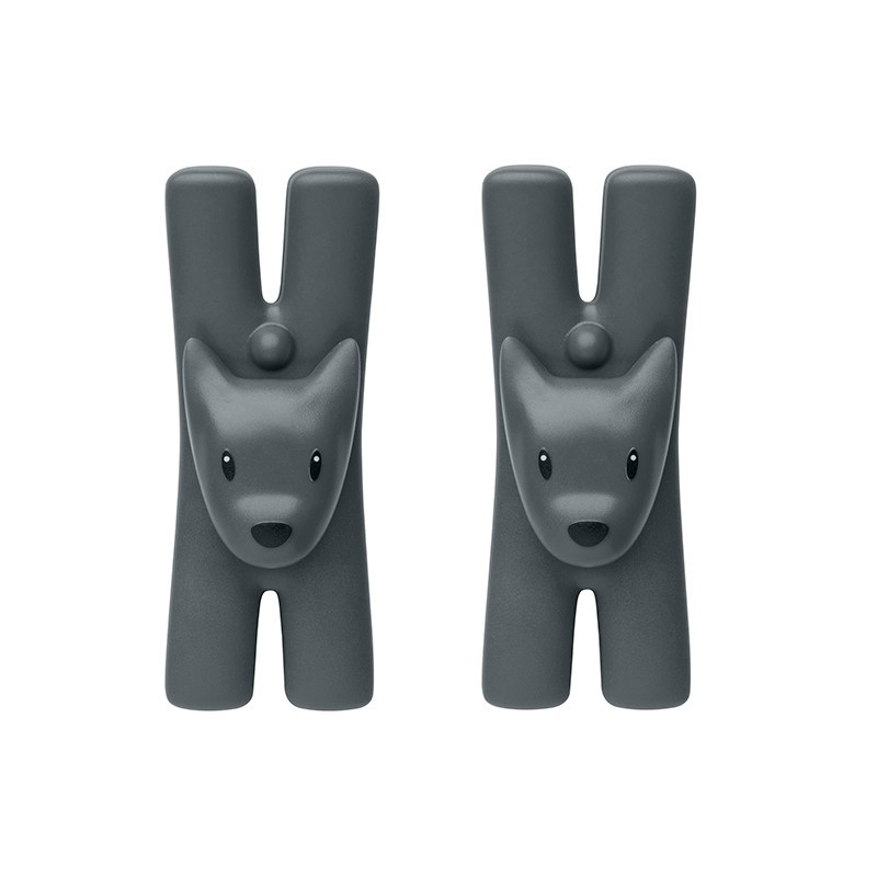 Set of 2 Magnetic Clips Black - Giampo