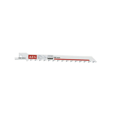AEG Jigsaw Blade for Wood / Plastics / Metal S744D  150 mm
