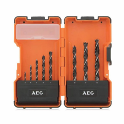 AEG 8 Single Power Set Lip & Spur Wood Drills Bits