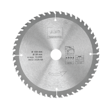 Lâmina para Serra Circular 160 mm AEG 48 dentes 4932352868