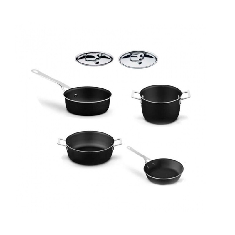 Juego de 6 Piezas Negro - Pots&Pans Juego de 6 Piezas Negro - Pots&Pans