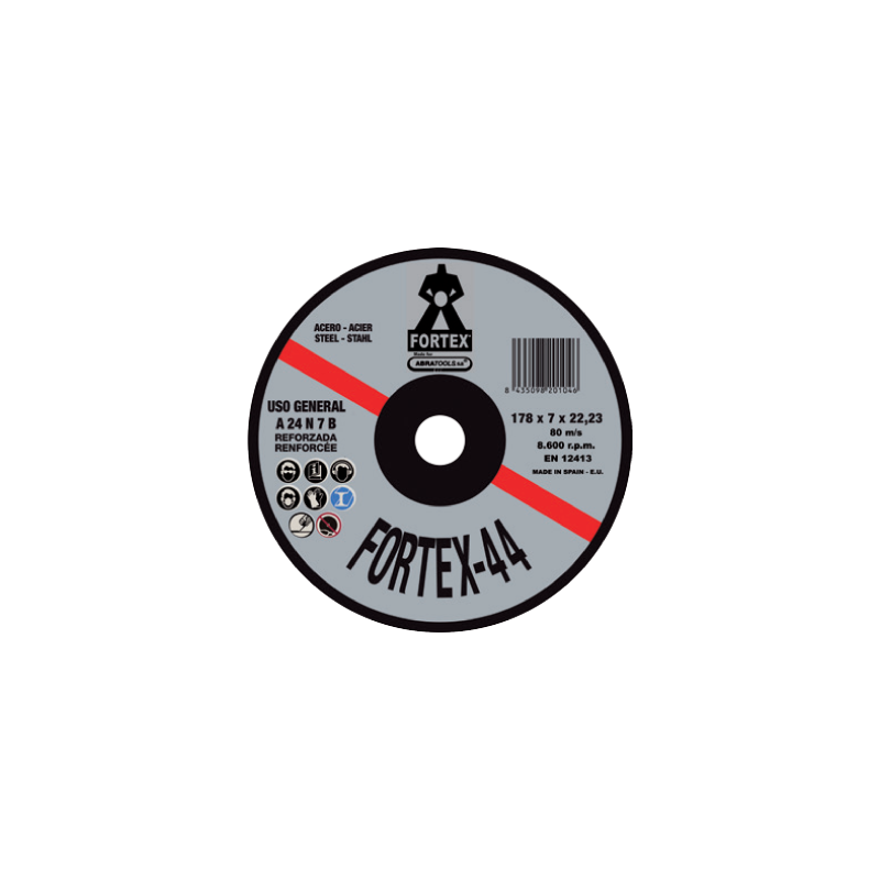 Disco de Desbaste Metal 178 x 7 x 22 mm FORTEX