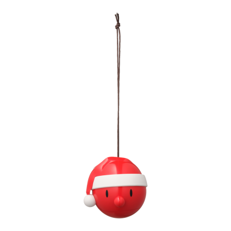 Conj. 2 Ornamentos Pai Natal Vermelho