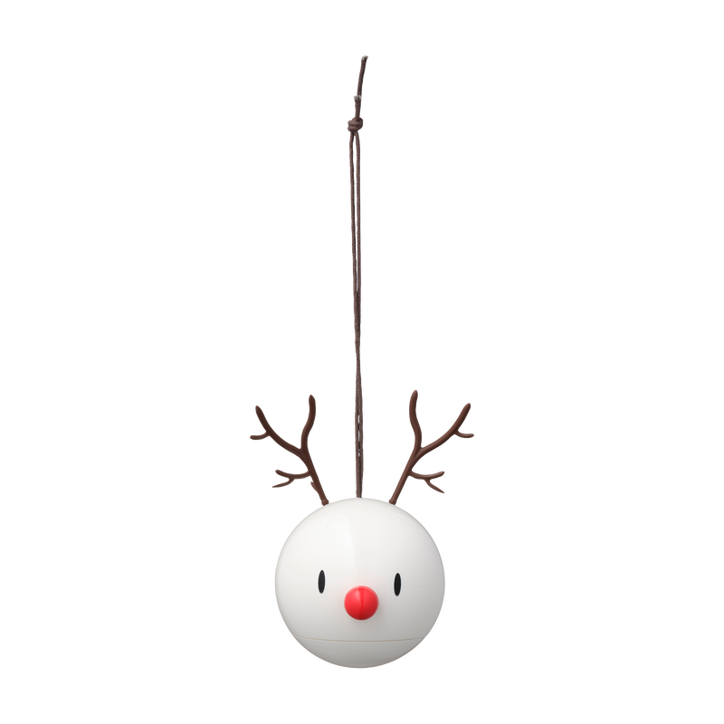 Reindeer Ornament White 2 PCS
