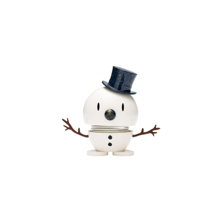 Snowman Small White and Blue