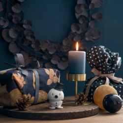 Snowman Small White and Blue
