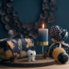 Boneco de Neve Pequeno Branco e Azul