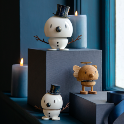 Snowman Small White and Blue