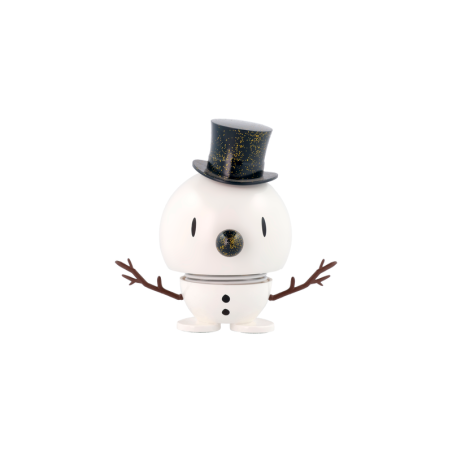 Snowman Medium White and Blue
