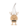 REINDEER ORNAMENT M 2 PCS. OAK