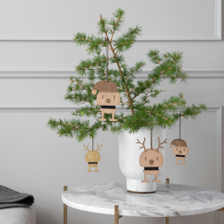 Reindeer Ornament 2 PCS Oak