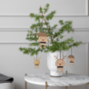 REINDEER ORNAMENT M 2 PCS. OAK