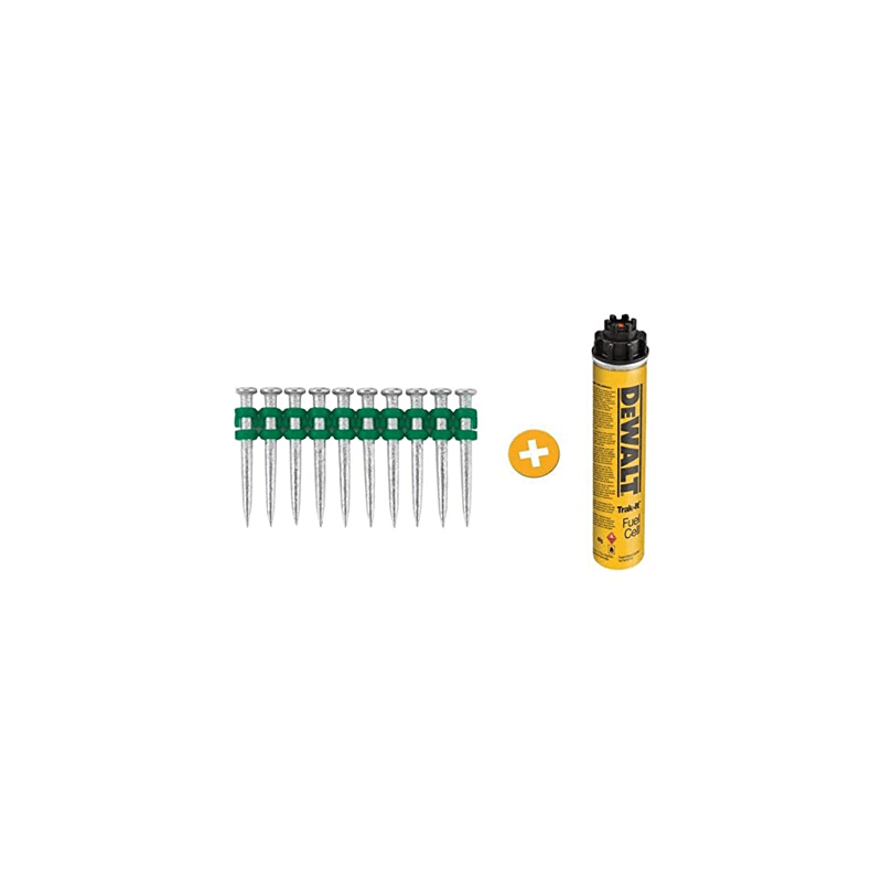 Clavos para Fijación a Gas en Hormigón C5 Track-It + Carga de Gas 35mm x 2,6mm DeWALT Clavos para Fijación a Gas en Hormigón C5 Track-It + Carga de Gas 35mm x 2,6mm DeWALT