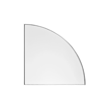 UNITY MIRROR 1/4 CIRCL SILV,L25W1,2H25CM