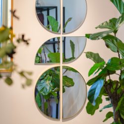 Circle 1/4 Mirror Silver - Unity Mirror