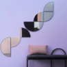 UNITY MIRROR 1/2 CIRCLE BLACK
