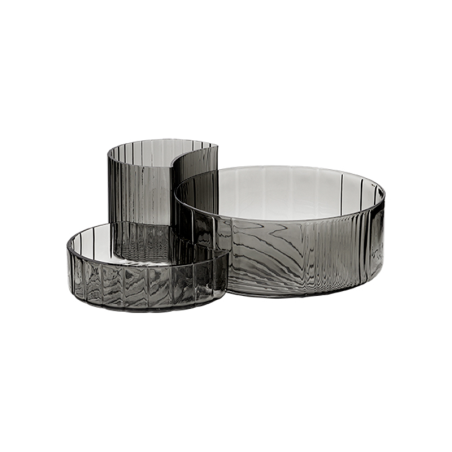Set of 3 Bowls Black - Concha