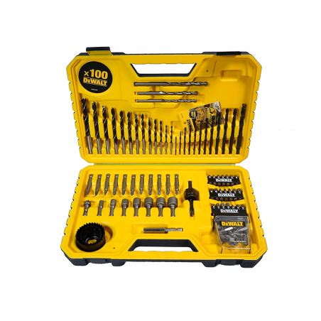 DeWalt Set of 100 Parts for Drilling and Screwing