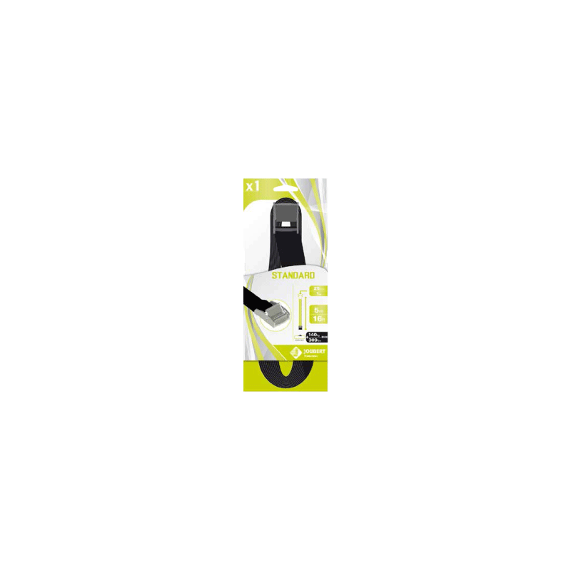 CORREIAS STANDARD 25MMX5M BLACK
