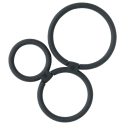 Trivet Black - Circles