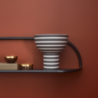 Cylinder Jar with Lid Ø9,4cm Black - Tota