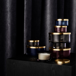 Cylinder Jar with Lid Ø15,6cm Black - Tota