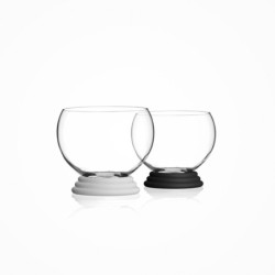 Conj. de 6 Taças com Anel Preto - Sfera