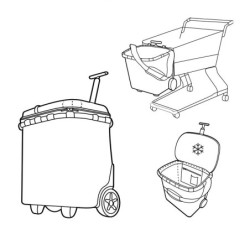 Trolley Térmico com Tampa Vermelho – CarryCruiser ISO