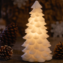 Árvore de Natal 23cm Branco - Carla