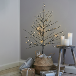 Árvore de Natal 120Leds Branco Quente/Neve - Alex