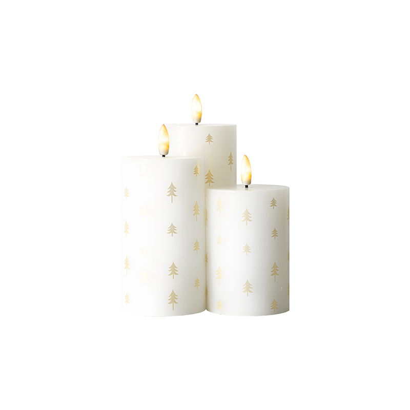 Juego de 3 Velas Led Recargables - Sille Juego de 3 Velas Led Recargables - Sille