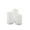 Juego de 3 Velas Led Recargables Blanco - Sille